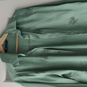 Zara green shirt